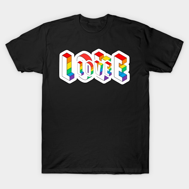 pride month love T-Shirt by artby-shikha